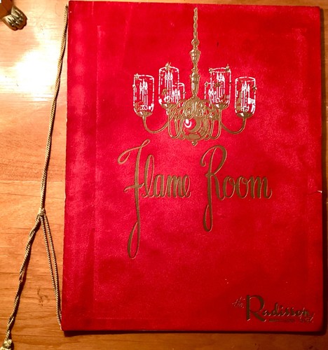 1960 menu radisson hotel - radisson,